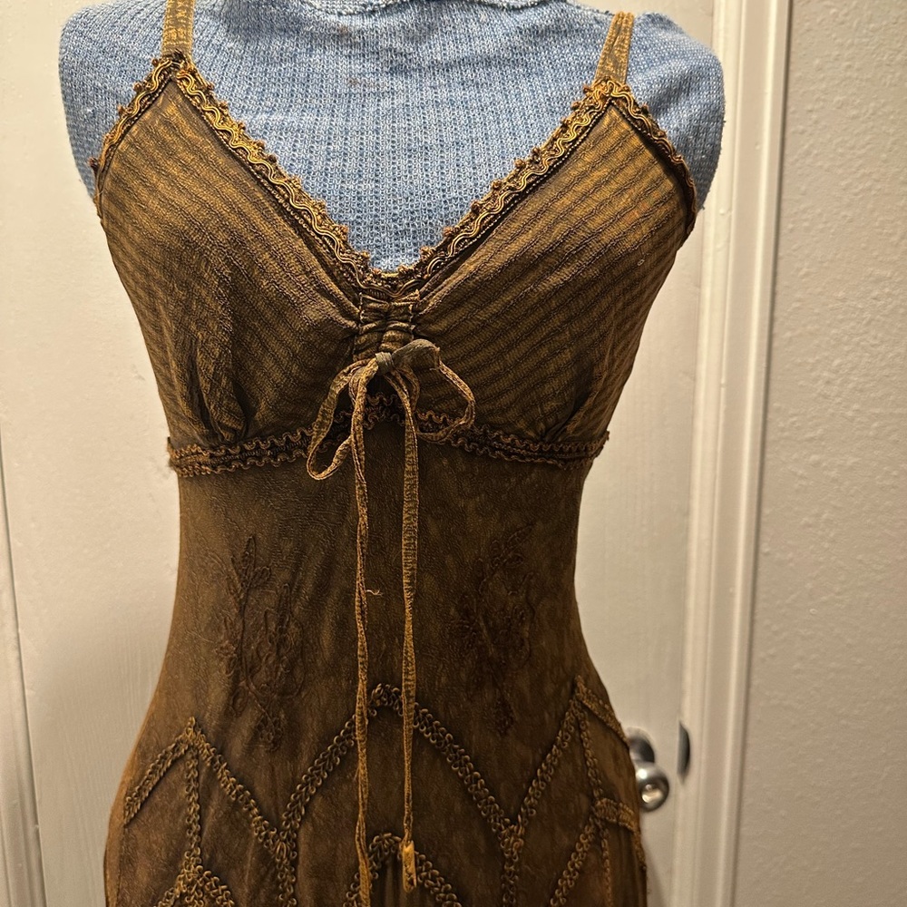 “Karma Circle USA” boho gypsy dress. Sz Small. Ankle length.